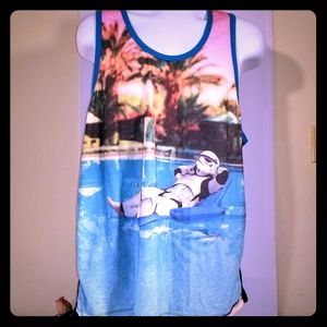 Star Wars Women's 2XL Stormtrooper in Pool Tanktop